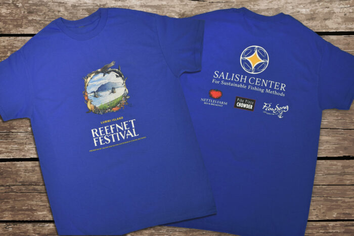 2022 Reefnet Festival t-shirt, front and back
